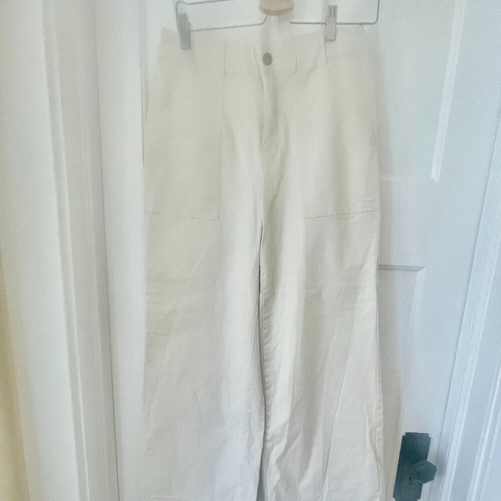Nili Lotaan Never Worn White Wide Leg Pant, size 6